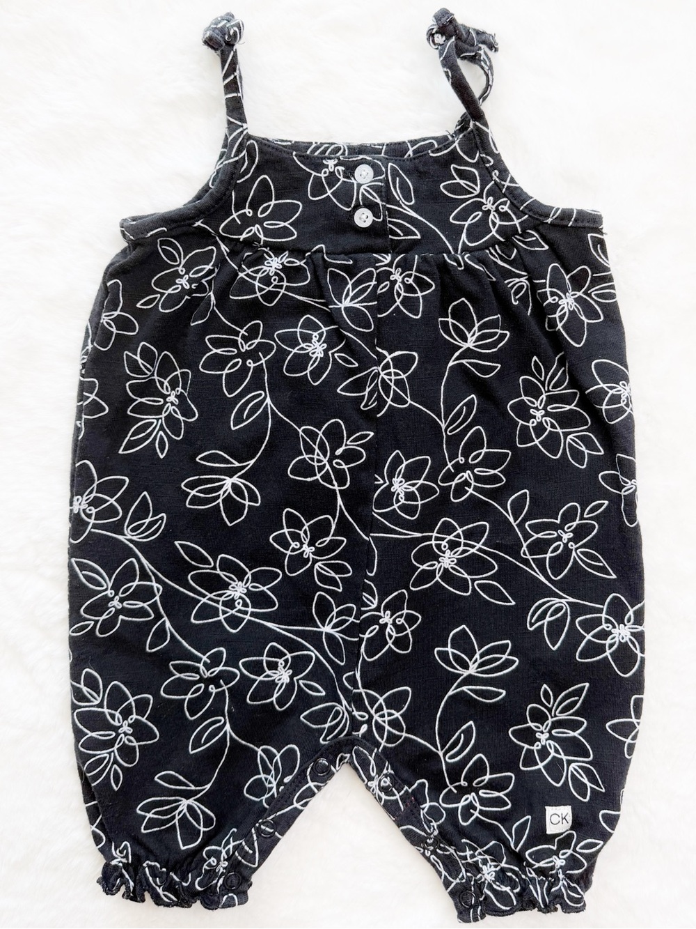 Calvin Klein Baby Girls Floral One Piece